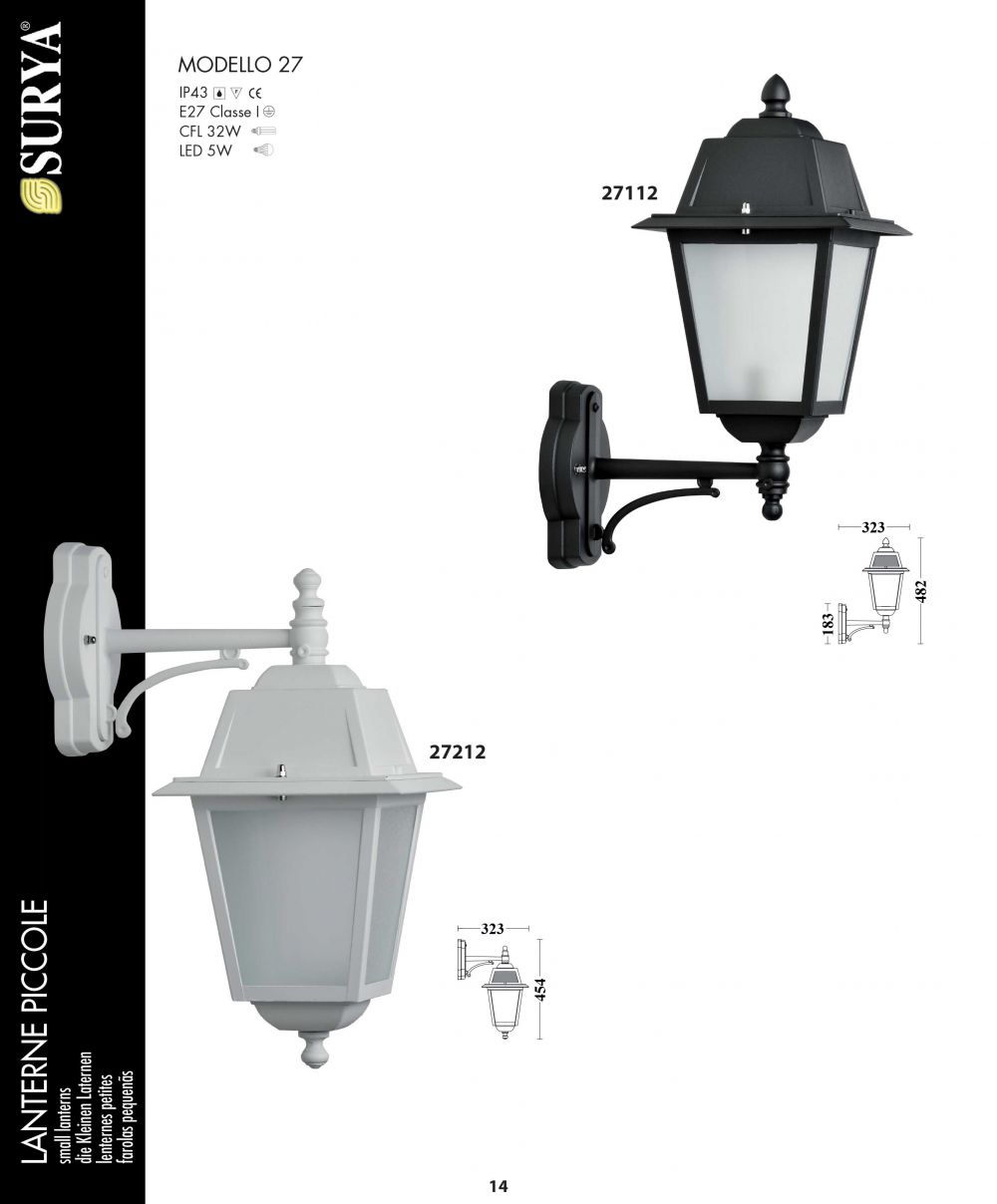 lanterne per illuminazione esterna