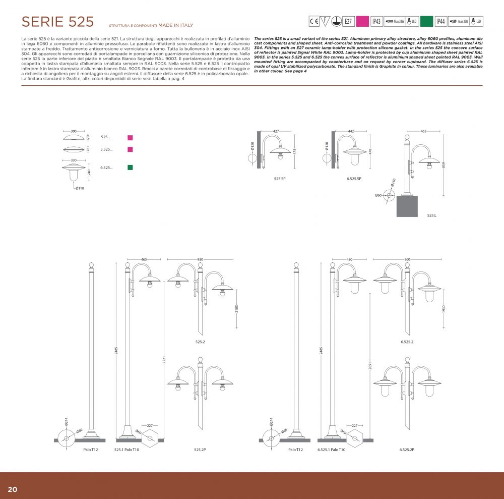 articoli per l'illuminazione esterna